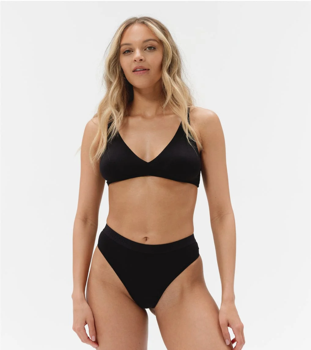 Active High-Rise - Recyceltes Nylon - Schwarz - Image 3