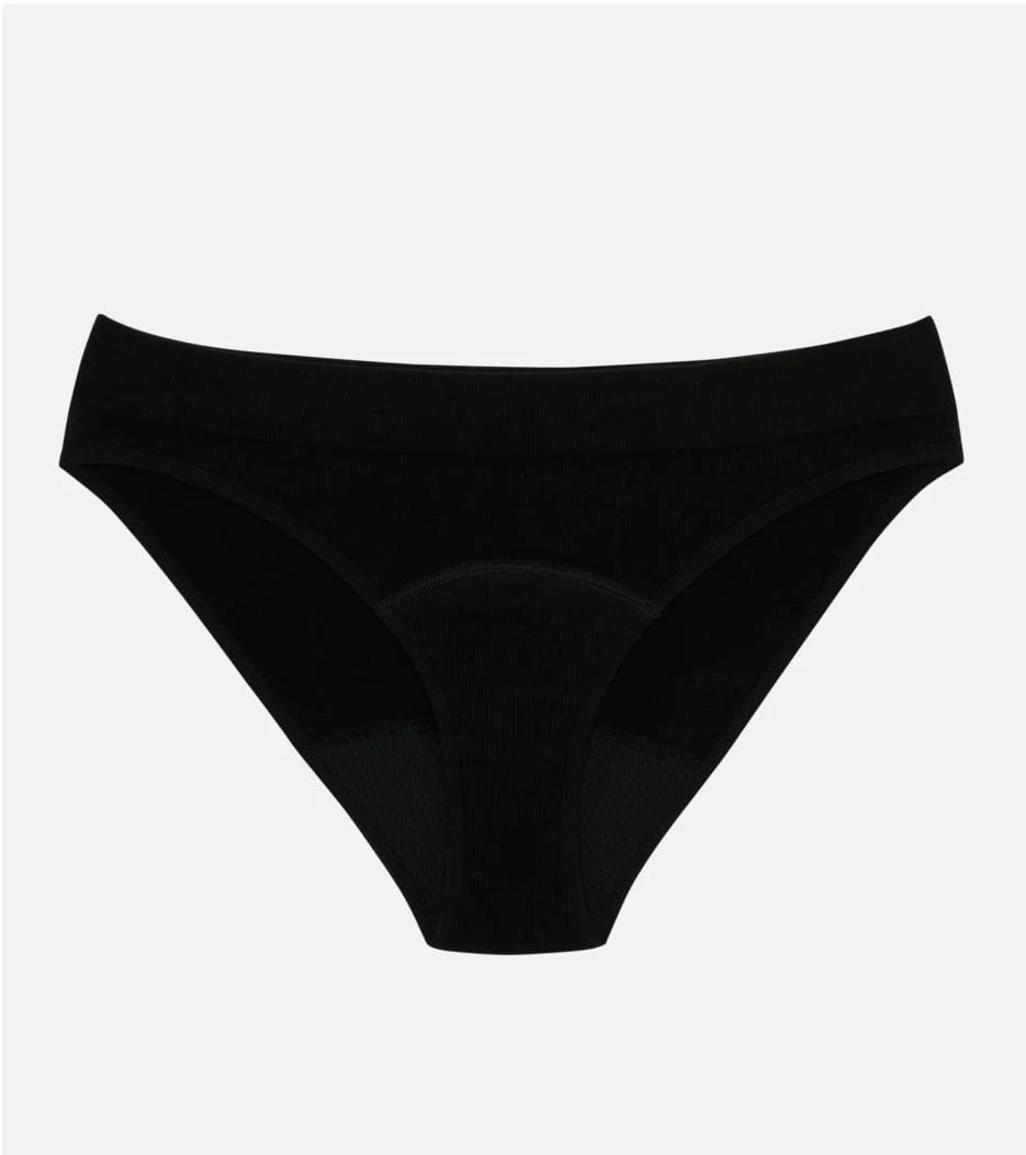 Nahtloser Ripp-Brief - Schwarz - Image 4